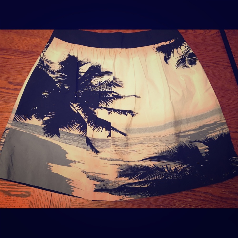 BR beach scene skirt